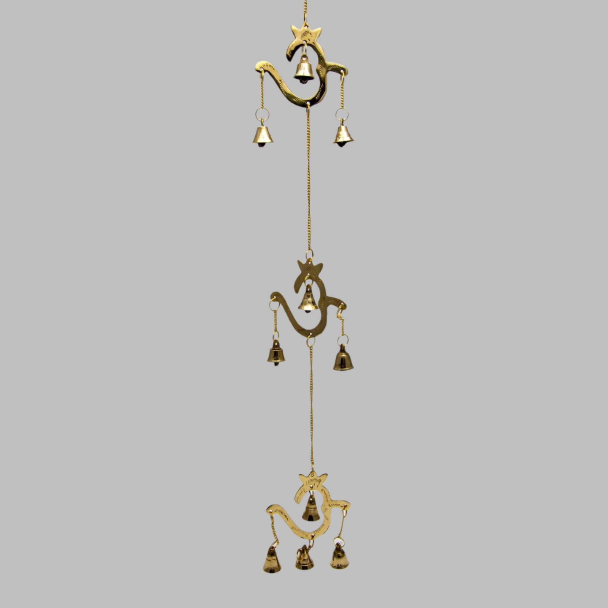 Three Om's with Bells - Decorative Bells - Bellbazaar.com - BS059