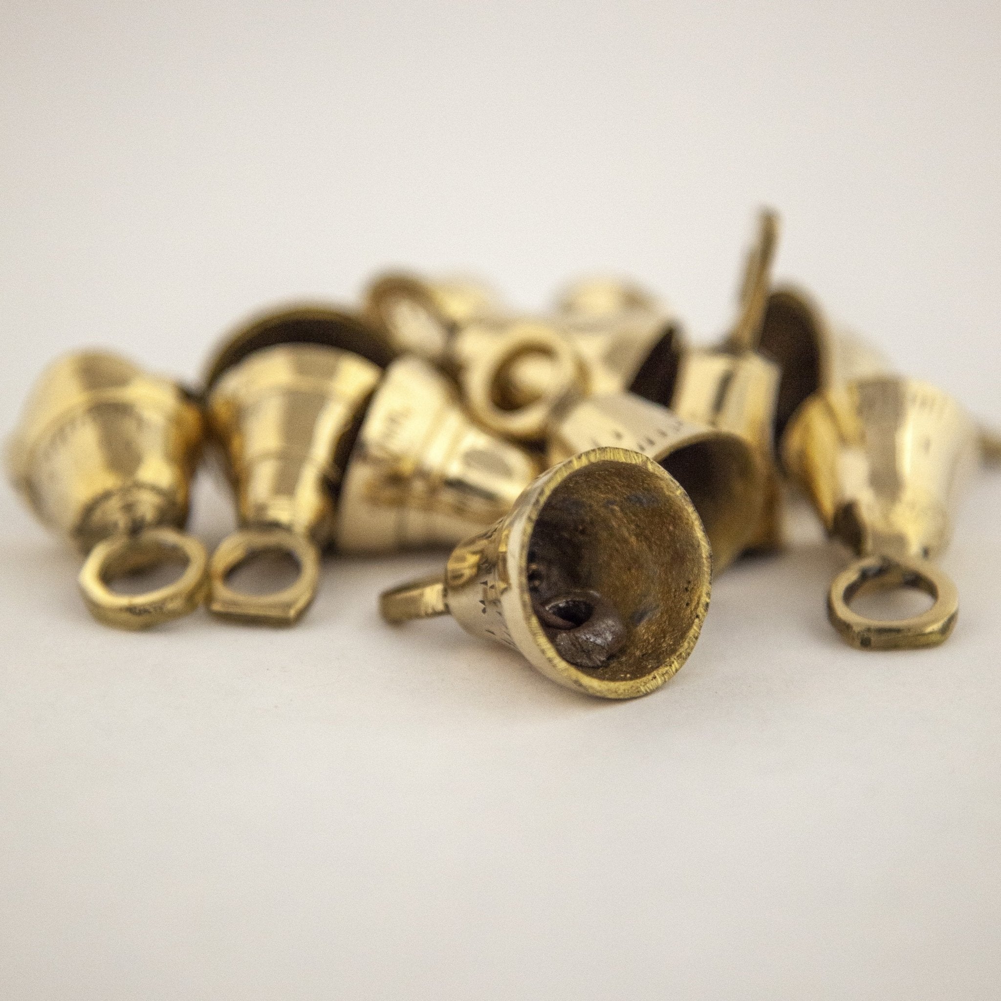 1.5" Assorted Brass Bells - Dozen - Decorative Bells - Bellbazaar.com - BL031