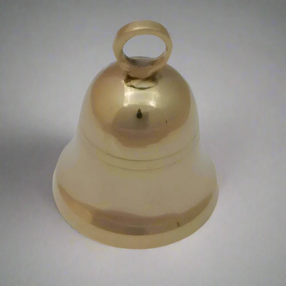 Brass Dome Bell with Ring Handle - Hand Bells & Chimes - Bellbazaar.com