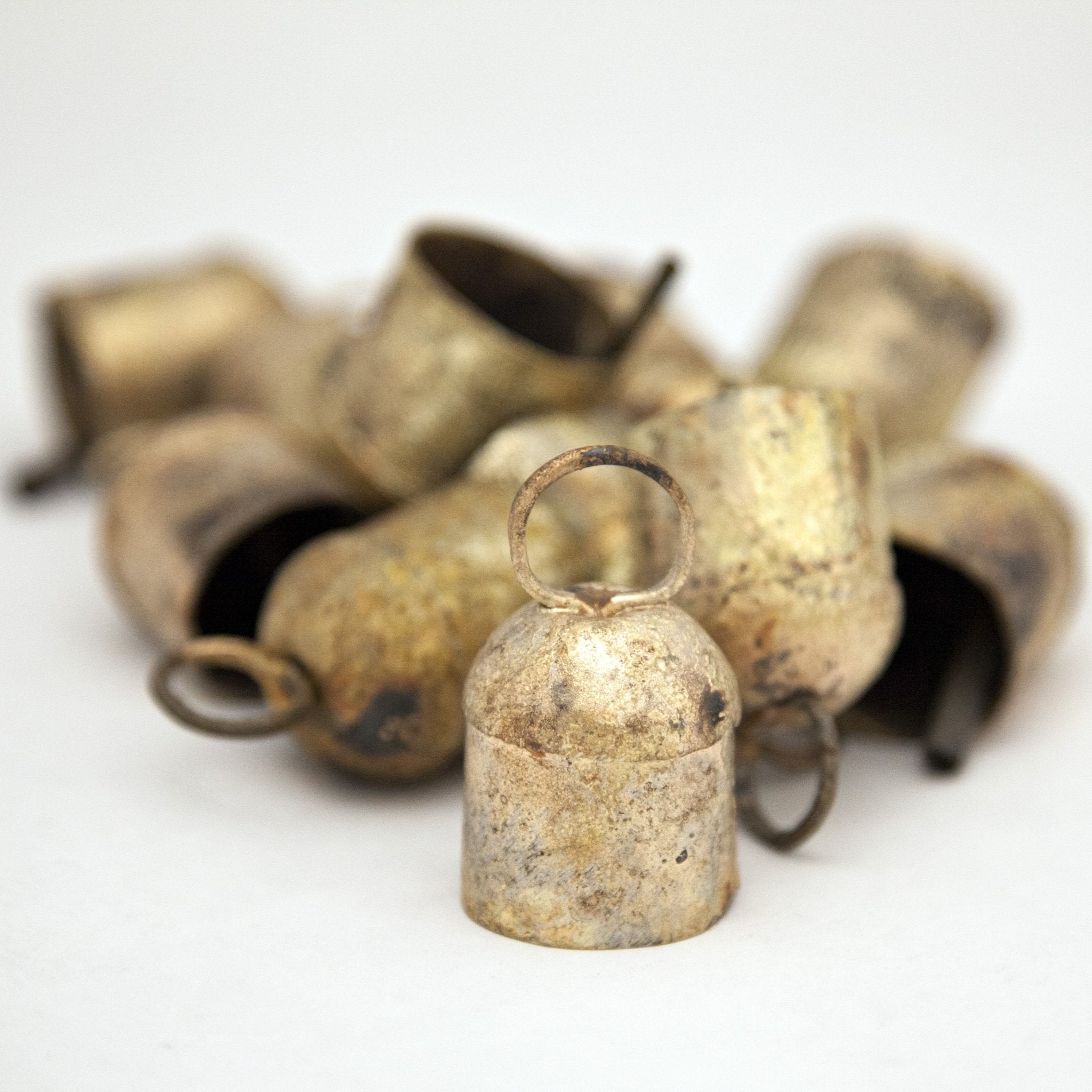 Rustic Tin Bell with Rounded Top - Decorative Bells - Bellbazaar.com - TL041