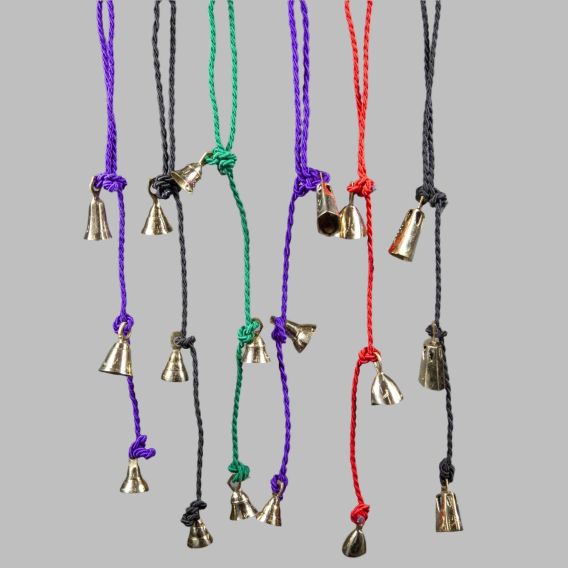 Three Brass Bells on a Cord - Decorative Bells - Bellbazaar.com - BS020